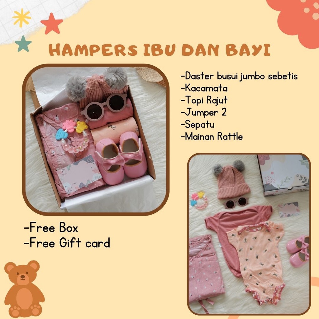 Hampers Ibu dan Bayi | Kado Lahiran | Hampers Baby Newborn | Baby Gift set | Hampers Ibu Melahirkan 