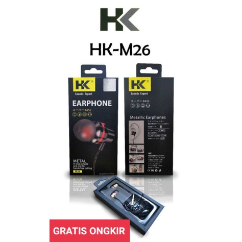 handsfre HK m26 super bass original HK kwalitas Joss