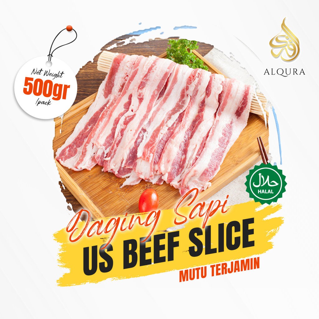 US Beef Slice 500gr | Daging Sapi US Shortplate 500gr