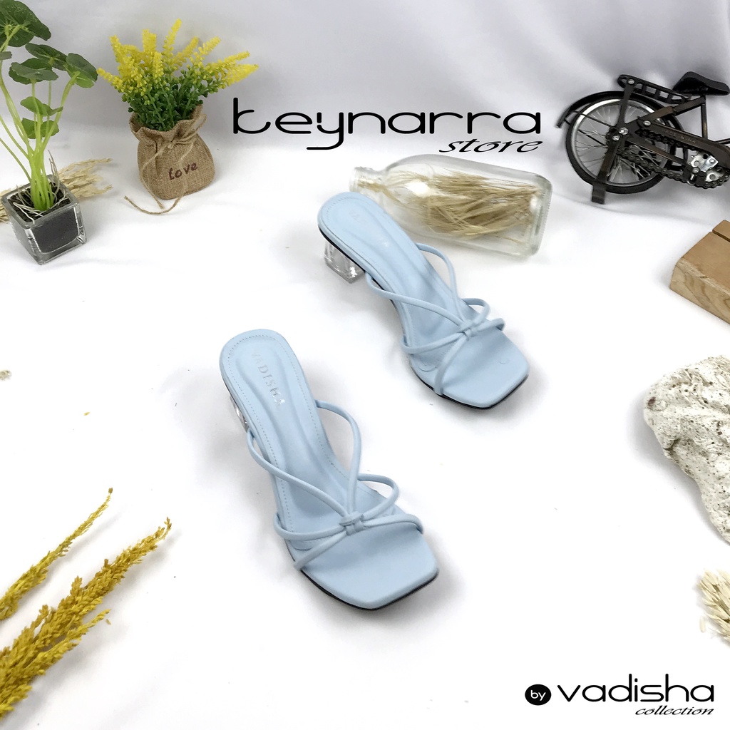 VADISHA MONA Sendal Wanita, Sendal Heels/ Sendal Hak Kaca 5cm CM-305 By.Keynarra Store