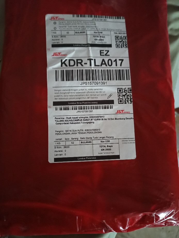 Batik Wanita Tunik Lengan Panjang S-m-l-xl-xxl-3l-4l-5l- Batik Dua Putri Collection