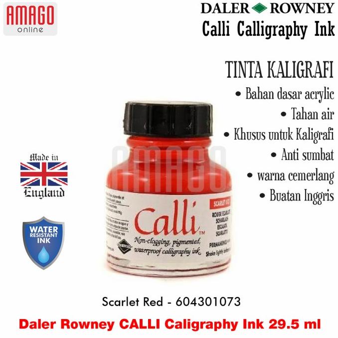 

[[COD]] Daler Rowney - CALLI - Calligraphy Ink 29.5ml - Pilih Warna PROMO Kode 228