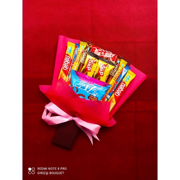 

Buket snack untuk hadiah hampers wisuda ulang tahun seminar proposal graduation