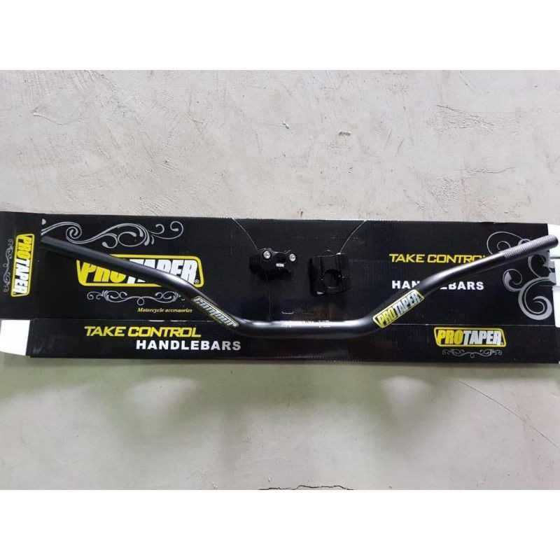 Stang fatbar protaper hitam + dudukan stang motor Vixion - CB150R - Tiger -megapro