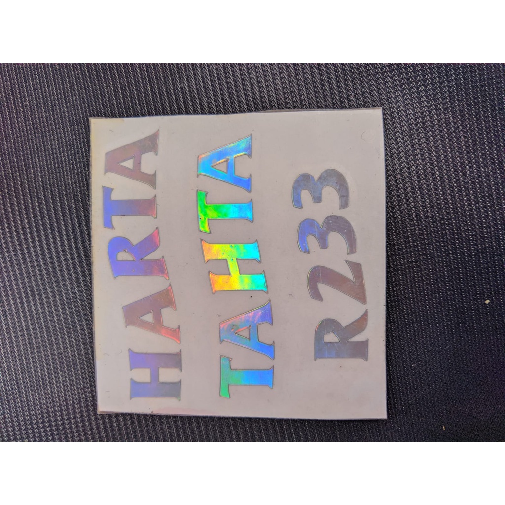 STIKER HARTA TAHTA R233 HOLOGRAM