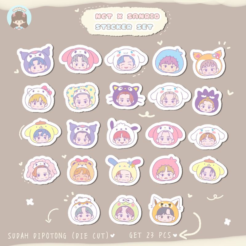 

NCT x Sanrio sticker set (23 pcs)