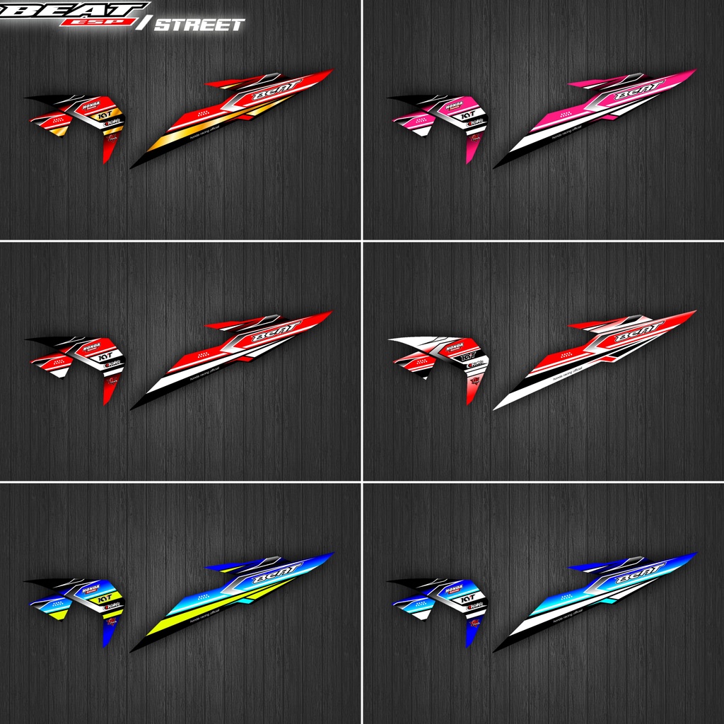 Stiker Motor Striping Variasi Beat ESP/Street/Sporty / Stiker Variasi Beat ESP/Street / Striping Var