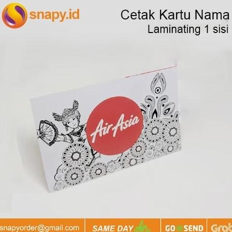 

Kartu Nama 1 Sisi Dengan Laminating snapy90