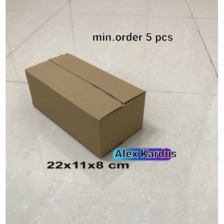 

Kardus / box / 22x11x8 cm / Karton packing polos baru ST