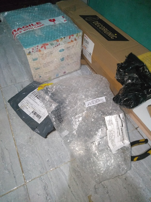 Set Rak Ambalan Dinding Minimalis 3 Pcs Uk.60,60,60 Cm