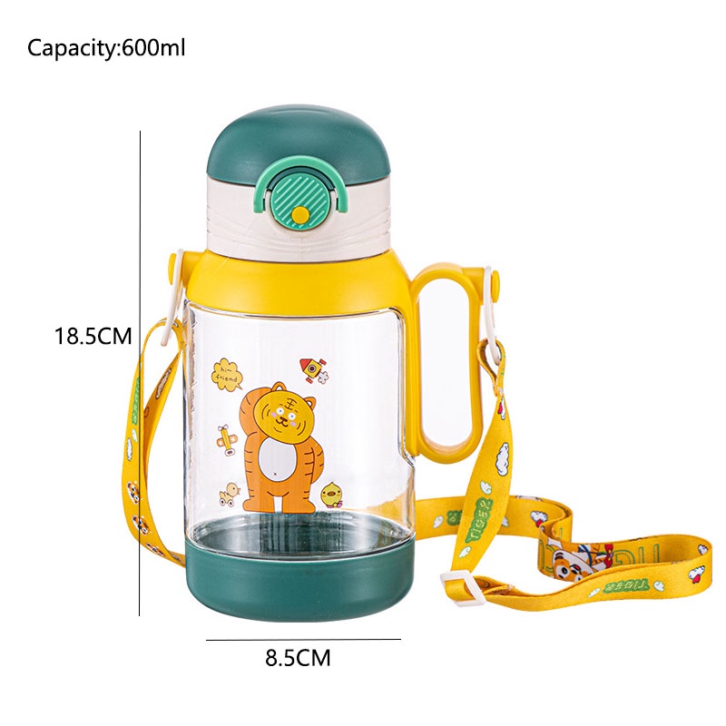 BOTOL AIR MINUM ANAK-ANAK POLA KARTUN LUCU BPA FREE 500 ml HX-987/TY0907