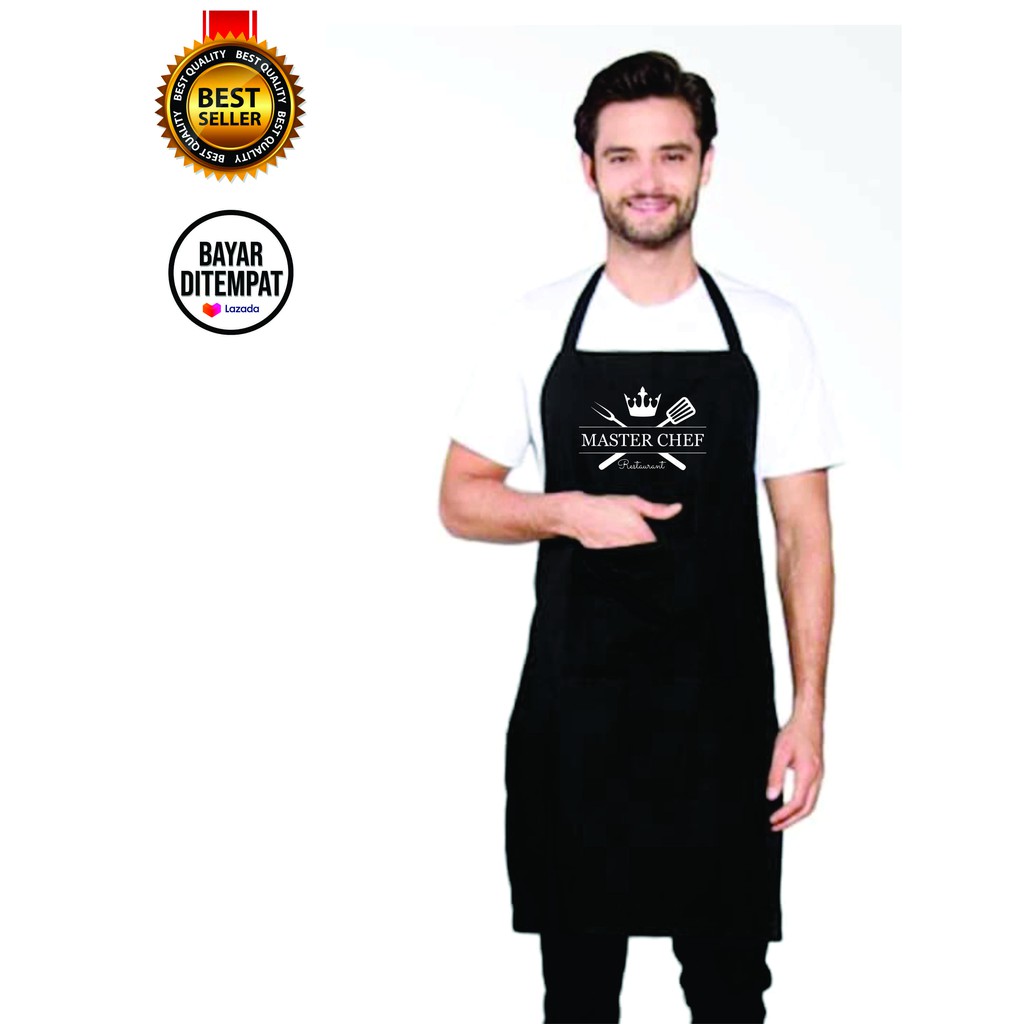 CELEMEK/APRON/RESTORAN/KOKI/MASAK/ CELEMEK MOTIF CHEF