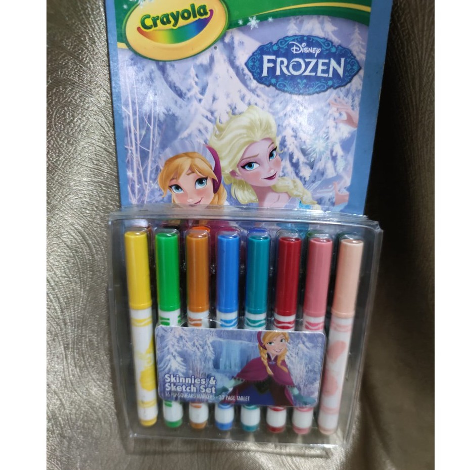 

Crayola Frozen skinnes and sketch set