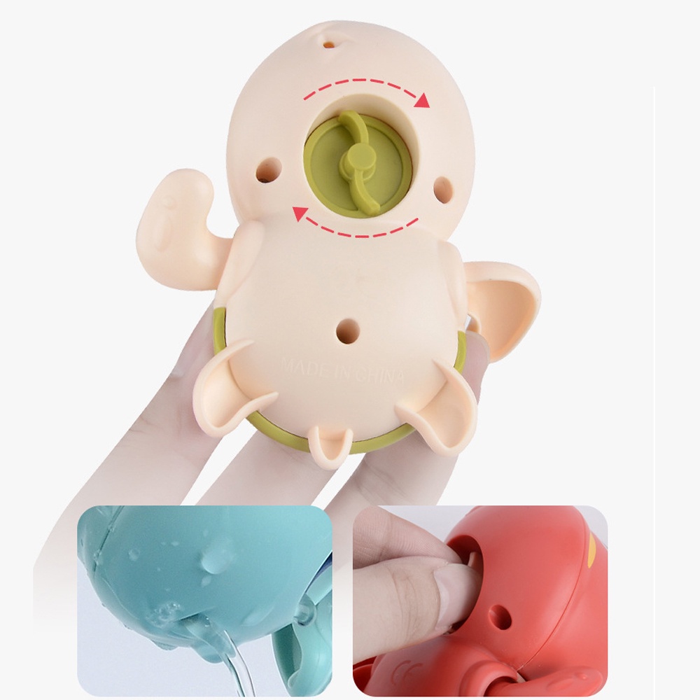 Mainan Mandi Bayi Dan Anak Toy Turtle Penyu Ikan Paus Kartun Lucu Mainan Anak Kura Kura Berenang Bak Mandi Air Mainan Mandi-2