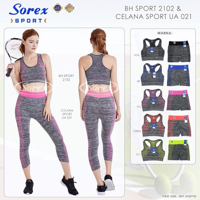 BH Bra Sport Bra Tennis Yoga Basket Sepeda Senam Sorex 2102