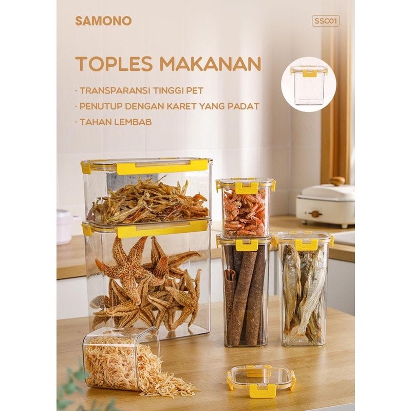 TOPLES MAKANAN SAMONO SSC01 SSC02 Food Storage Box Container 4