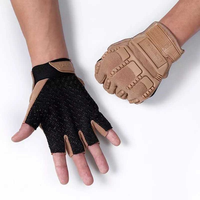 TEBAL Sarung tangan motor setengah jari Mountaineerin
