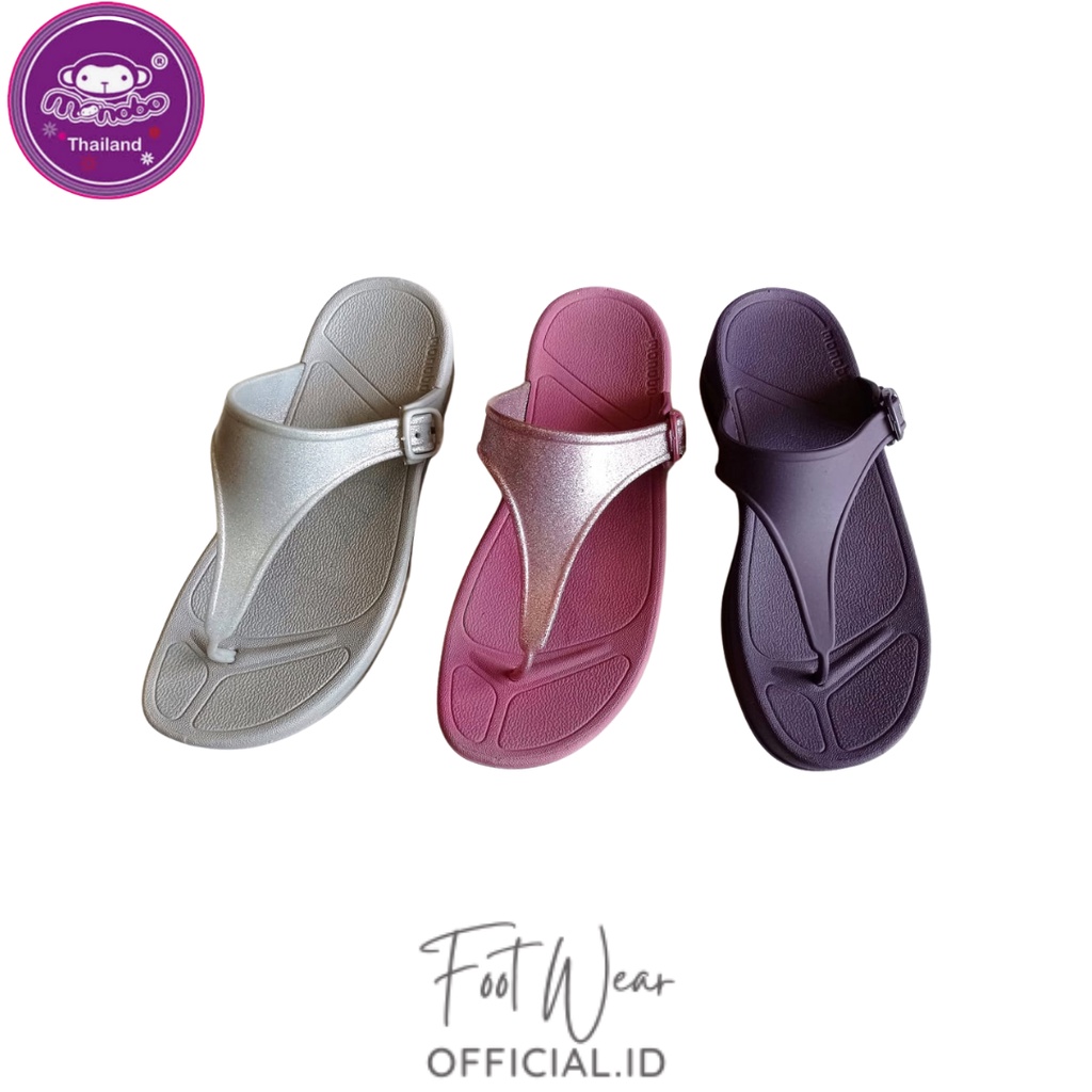 Sandal jepit wanita nyaman monobo primrose polos