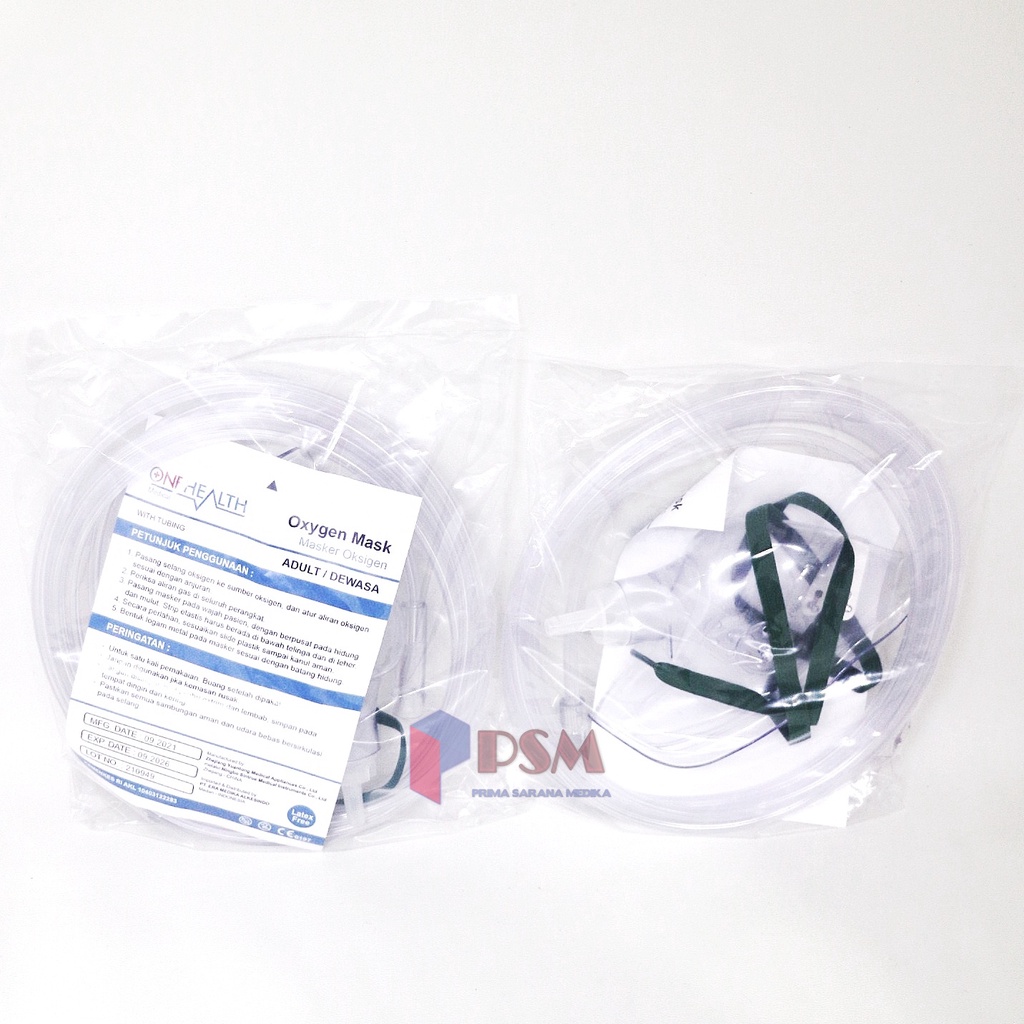 Onehealth Gea Oxygen Mask / Sungkup Masker Oksigen O2 Dewasa Anak Bayi