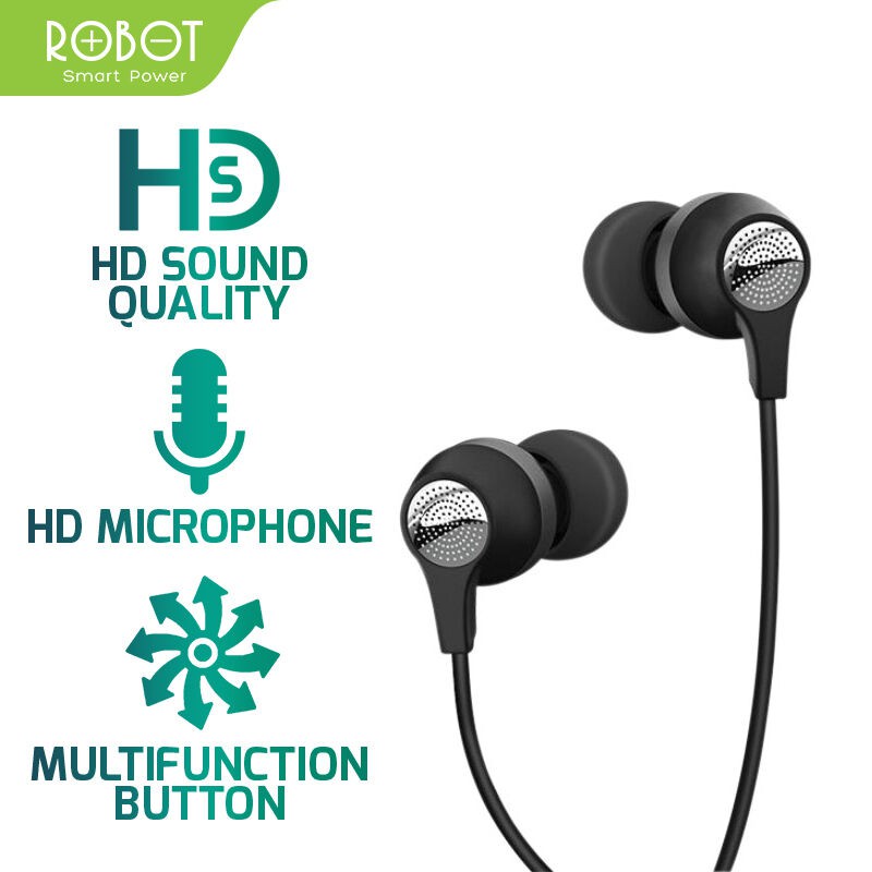 Earphone Robot RE101 Garansi