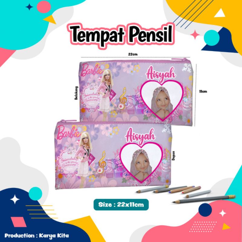 

tempat pensil custom ( request foto dan nama )