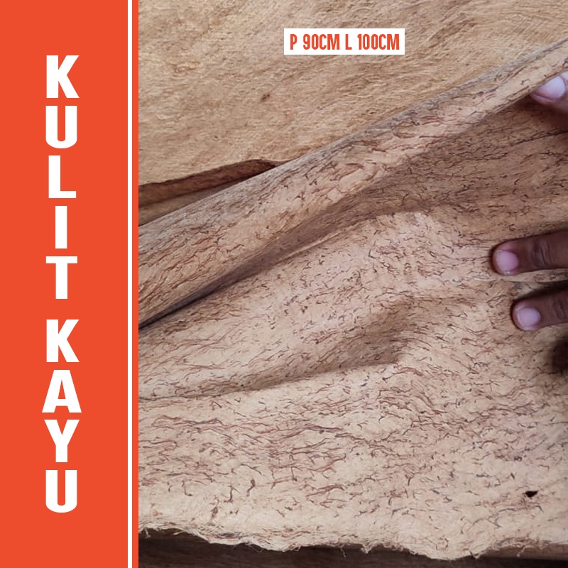 KULIT KAYU LEMBARAN KERING (P 90cm L 100cm) | ALAS FOTO | BAHAN DEKORASI