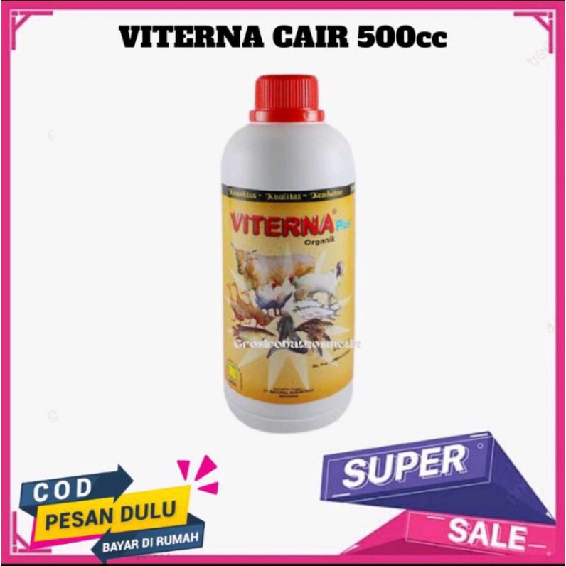 Viterna Plus Nasa Kemasan 500cc - VITERNA NASA - Vitamin Ternak Ikan,ayam,sapi, kambing, udang dll.