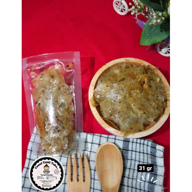 

kripca/kerpik kaca pedas cabe ijo uk 31gr, Rp.11.500 get 3 kripca