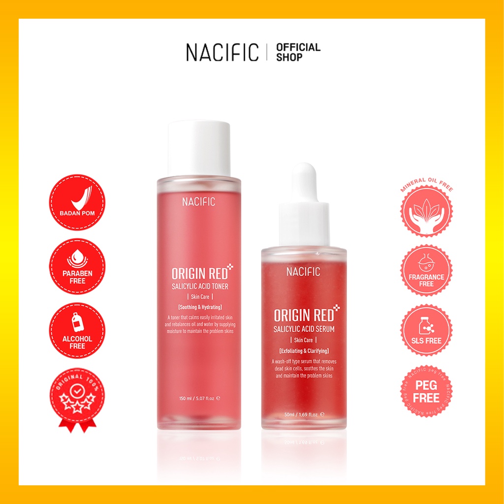 Nacific Origin Red Salicylic Acid Skin Care 2 SET (Serum + Toner)