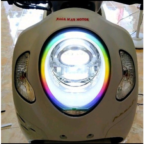 Stiker Lis Scoopy New/Stiker Alis Scoopy Pelangi/Stiker Lampu Scoopy
