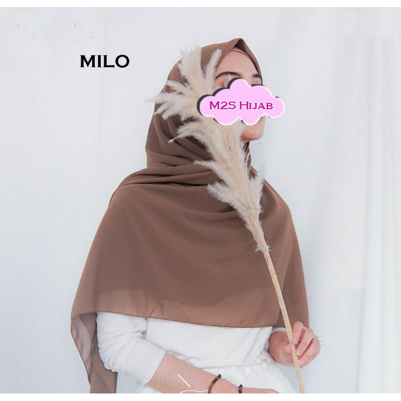 hijab ceruty premium segiempat 130x130cm - milo