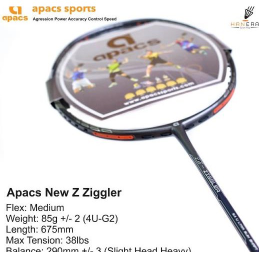 Raket Badminton Apacs Z - Ziggler Singapore (Sg)  100%Orig