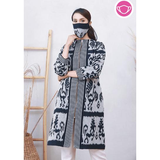 Maja Lurik T0622,Baju atasan blouse batik wanita modern nona rara