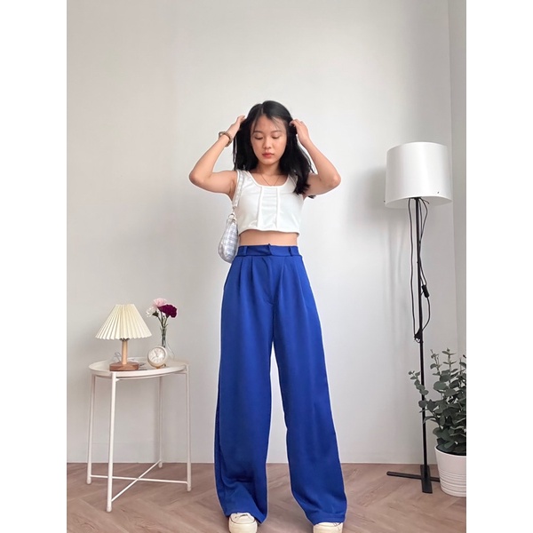 ASOKA Bora Pants - Celana Kulot - Celana Wanita - Wide Leg 2101