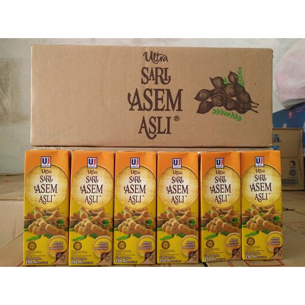 Jual Ultra Minuman Sari Buah Asem 250ml Sari Asam Jawa Per Karton Isi