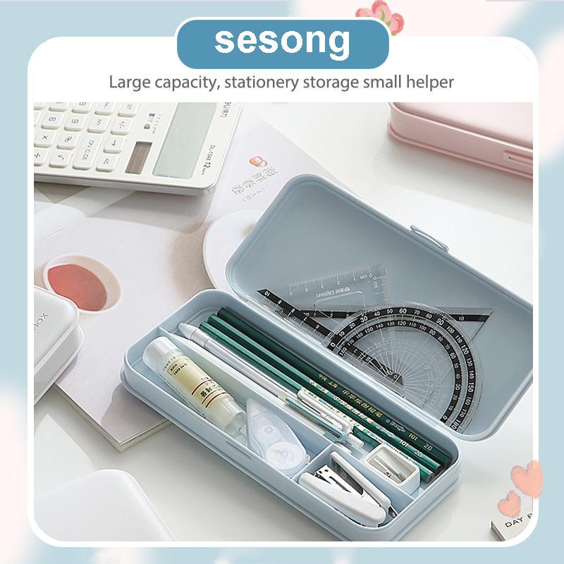 

Kotak Pensil Minimalis Pencil Case Aesthetic pencil box for student organization SS