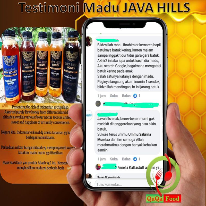 MADU MULTIFLORA JAVA HILLS HONEY / MADU MUMTAZ / MADU MURNI / MADU / Madu asli 100% Nektar Multiflora Madu Mentah Premium Raw Honey Alami