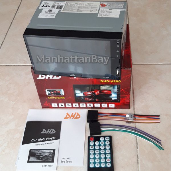 Double Din TV Mobil Head Unit Universal support Mirrorlink DHD-9818 Garansi Original