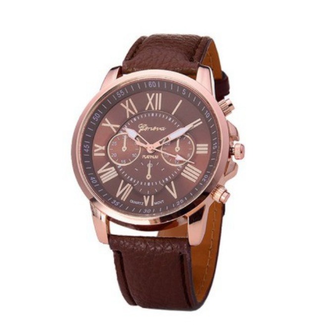 NunuLisaTan - Jam Tangan Wanita Import Murah JAM Wanita korea-COKLAT TUA