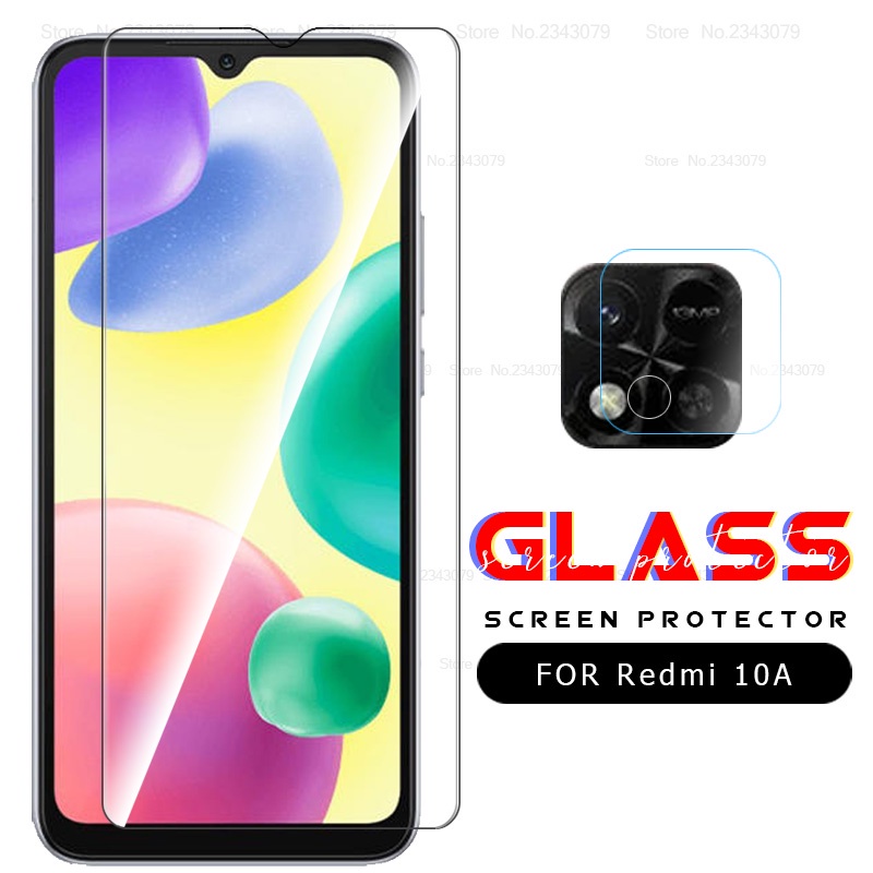 Pelindung Layar Tempered Glass Redmi 10C Redmi 10A Redmi 9C Paket 2 in 1