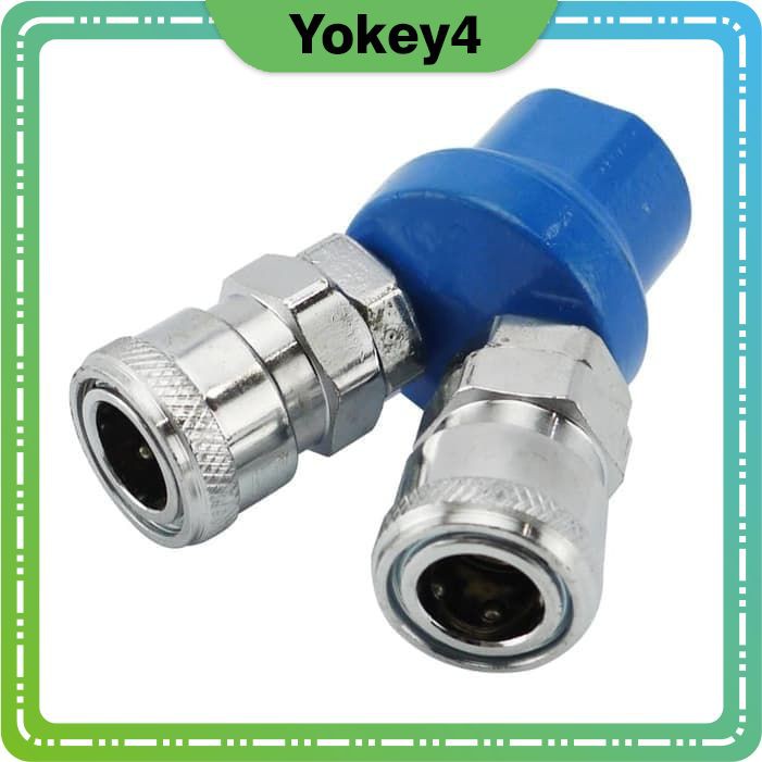 A49 Nepel Coupler Cabang 2 Drat Dalam 1/4 PT Untuk Kompresor Max Working Press 8Bar/120Psi