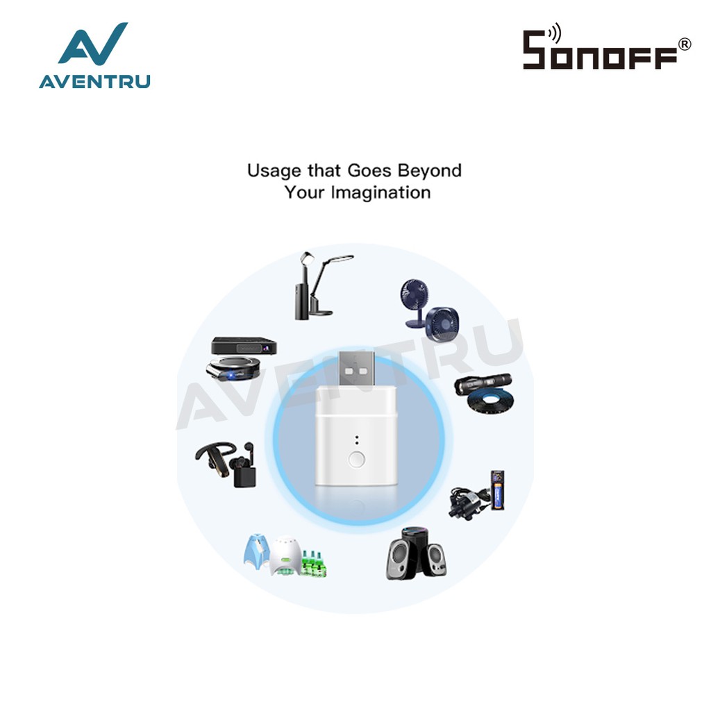 Sonoff micro 5V Wireless USB Smart Adaptor WiFi Mini USB Power Adaptor