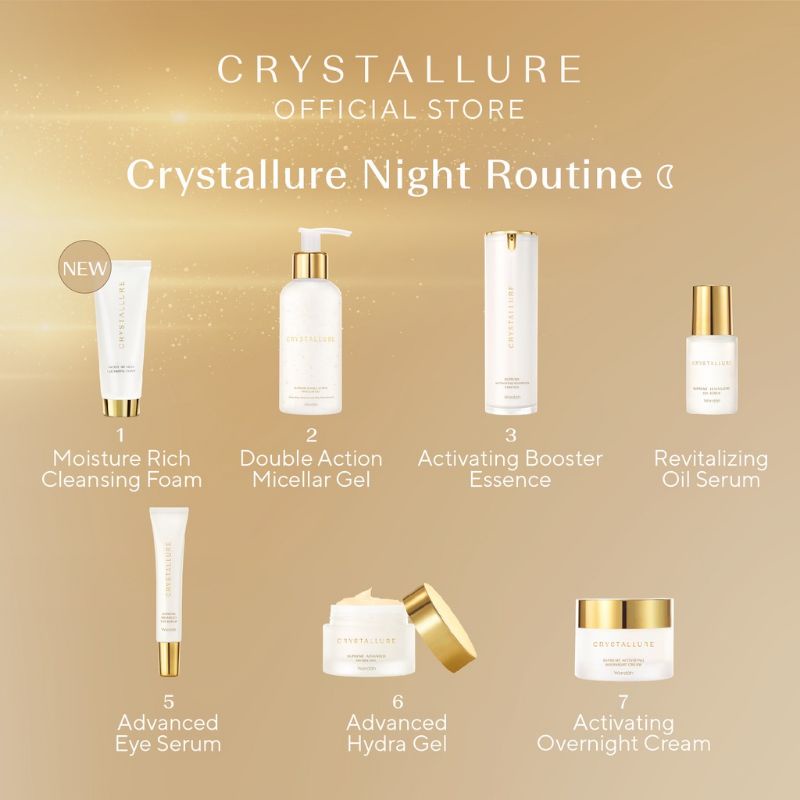 CRYSTALLURE Moisture Rich Cleansing Foam 100ml (Sabun Wajah)