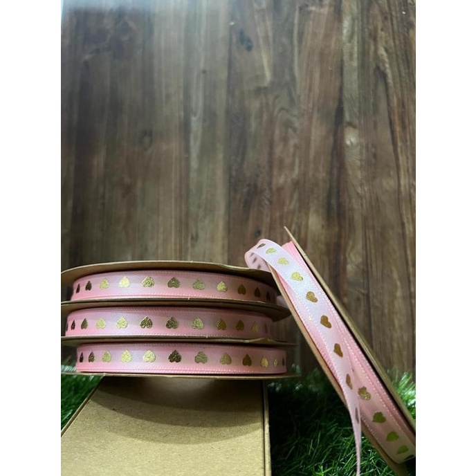 

Sale!!! Heart Ribbon / Pita Motif Hati/ Pita Kado/ Pita Valentines 1 Roll - Paling Dicari