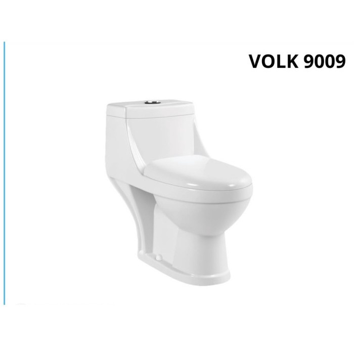 TERBAIK VOLK 9009 CLOSET DUDUK / MONOBLOK PUTIH ONE PIECES