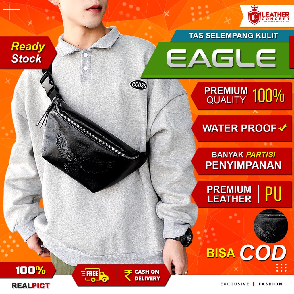 Waist Bag Tas Bahu Tas Selempang Pria (EAGLE)