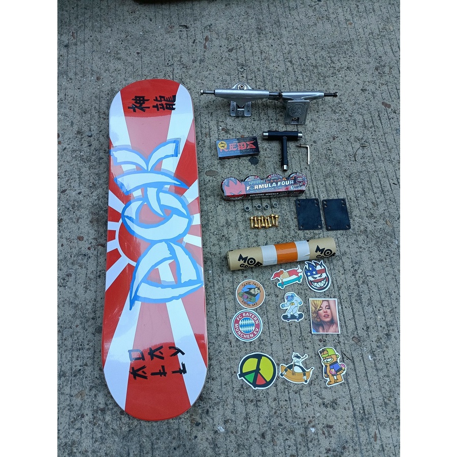 Dgk set Stiker Roda skateboard 3 Lapis Bahan Maple canandian