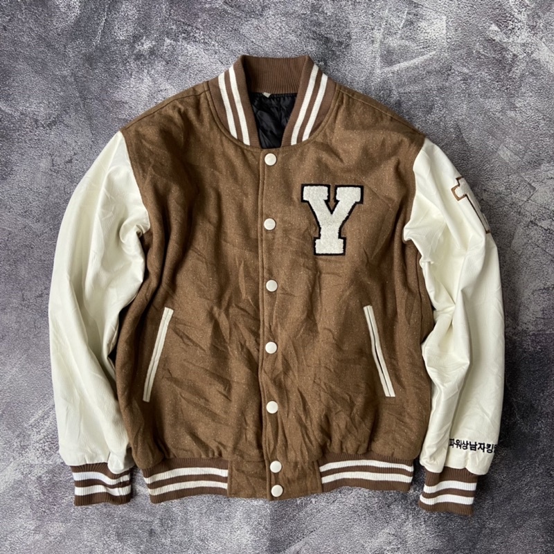 varsity univ leather varsity second jacket varsity