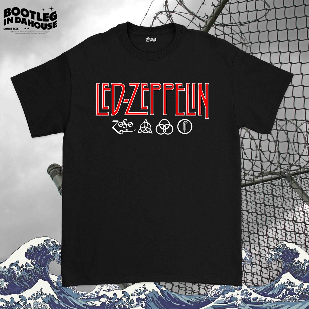 Kaos Led Zeppelin Logo - Baju Band Led Zeppelin Logo
