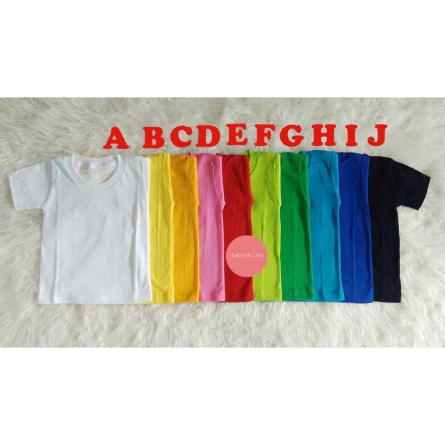  KAOS POLOS OBLONG BAYI ANAK 2 6 COWOK CEWEK BALITA LUCU 